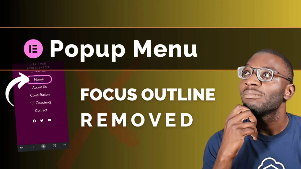 Remove focus outline from Elementor popup menu — Daveden
