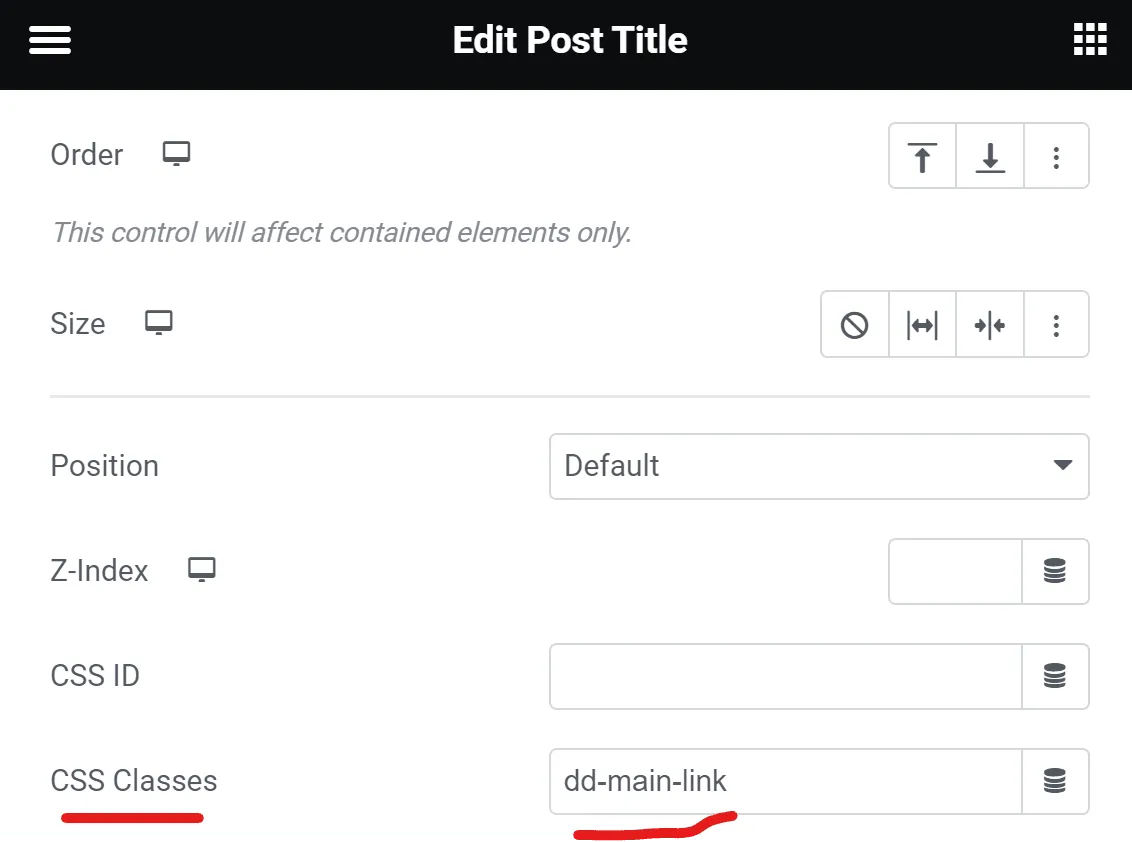 add class name to post title