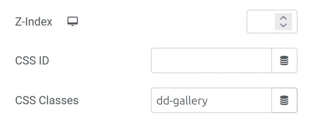 add class name to basic gallery widget