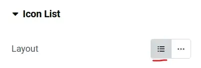 set icon list layout to multiline