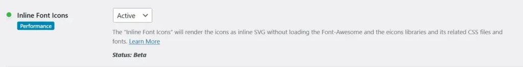 activate inline font icons feature