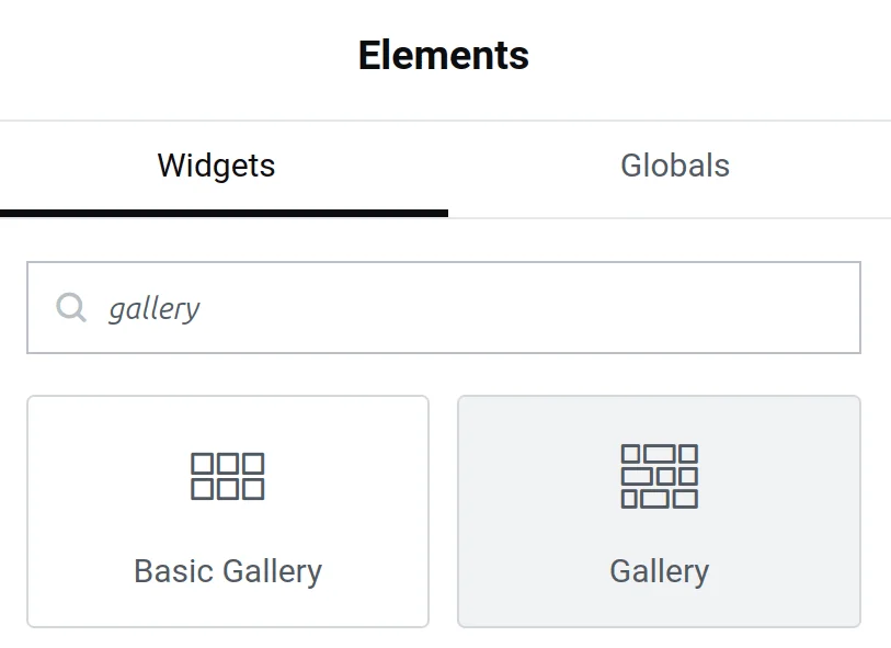 pro gallery widget