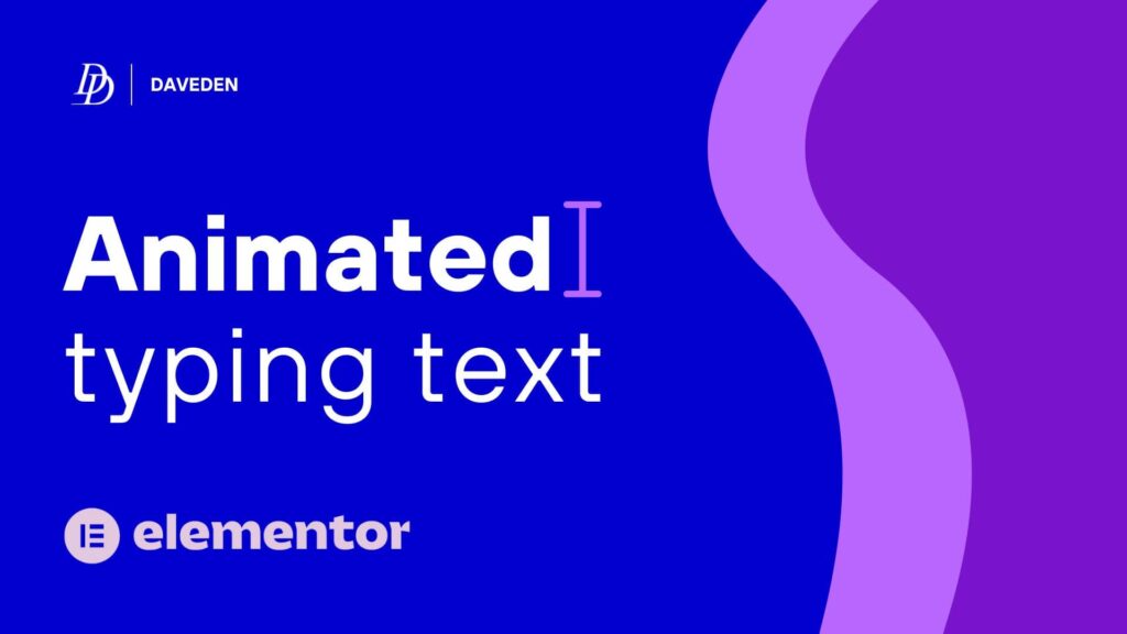 Animated typing in Elementor